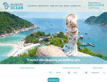 Tablet Screenshot of palmiers-ocean.fr